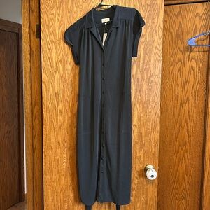 NWT Lou & Grey Sandwashed Midi Shirtdress